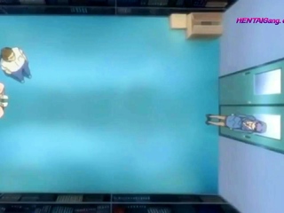 Gym MILF Is DP&rsquo;d by Student and Fucked Until Creampie